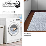 Dekoreko Kaymaz Taban Djt Mutfak Halısı Yıldız Deri Modern 757