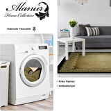 Dekoreko Kaymaz Taban Djt Salon Halısı Yıldız Deri Saçaklı Modern 1674