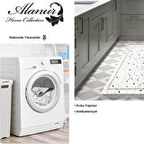 Dekoreko Kaymaz Taban Djt Mutfak Halısı Trend Saçaklı Modern M12366