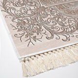 Dekoreko Kaymaz Taban Djt Mutfak Halısı Yıldız Deri Saçaklı Modern 1488