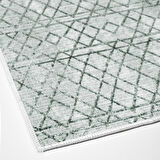 Dekoreko Kaymaz Taban Djt Mutfak Halısı Yıldız Deri İskandinav F5079