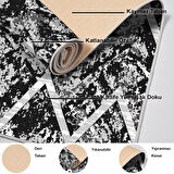 Dekoreko Kaymaz Taban Djt Salon Halısı Yıldız Deri İskandinav F5128