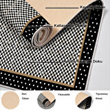 Dekoreko Kaymaz Taban Djt Salon Halısı Yıldız Deri Modern 604M