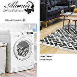 Dekoreko Kaymaz Taban Djt Salon Halısı Star Pamuk Saçaklı İskandinav S5039