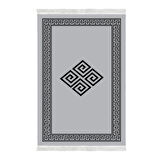 Dekoreko Kaymaz Taban Djt Salon Halısı Yıldız Deri Saçaklı Modern 656M