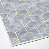 Dekoreko Kaymaz Taban Djt Mutfak Halısı Yıldız Deri Modern 627M