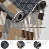 Dekoreko Kaymaz Taban Djt Mutfak Halısı Star Pamuk Modern Mu113