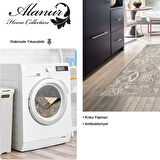 Dekoreko Kaymaz Taban Djt Mutfak Halısı Yıldız Deri İskandinav F5137