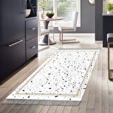 Dekoreko Kaymaz Taban Djt Mutfak Halısı Star Pamuk Saçaklı Modern M12366