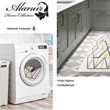 Dekoreko Kaymaz Taban Djt Mutfak Halısı Star Pamuk Saçaklı Modern P1525