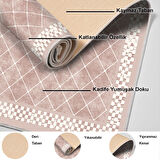 Dekoreko Kaymaz Taban Djt Salon Halısı Yıldız Deri Modern 603M