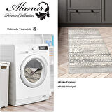 Dekoreko Kaymaz Taban Djt Mutfak Halısı Trend Saçaklı İskandinav F5080