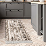 Dekoreko Kaymaz Taban Djt Mutfak Halısı Trend Saçaklı Modern Mu147