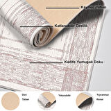 Dekoreko Kaymaz Taban Djt Salon Halısı Yıldız Deri Modern M5076