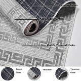 Dekoreko Kaymaz Taban Djt Mutfak Halısı Star Pamuk Modern Kt418