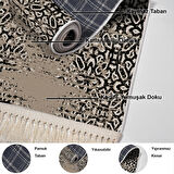 Dekoreko Kaymaz Taban Djt Mutfak Halısı Star Pamuk Saçaklı İskandinav Mu123