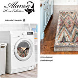 Dekoreko Kaymaz Taban Djt Mutfak Halısı Yıldız Deri Saçaklı İskandinav F5003