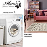 Dekoreko Kaymaz Taban Djt Salon Halısı Yıldız Deri İskandinav F5086