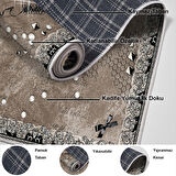 Dekoreko Kaymaz Taban Djt Salon Halısı Star Pamuk Modern Mu118