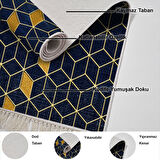 Dekoreko Kaymaz Taban Djt Mutfak Halısı Trend Saçaklı Modern 719