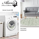 Dekoreko Kaymaz Taban Djt Salon Halısı Star Pamuk Saçaklı Oval Modern 757