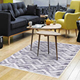 Dekoreko Kaymaz Taban Djt Salon Halısı Yıldız Deri İskandinav F5124