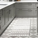 Dekoreko Kaymaz Taban Djt Mutfak Halısı Trend İskandinav F5086