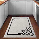 Dekoreko Kaymaz Taban Djt Mutfak Halısı Star Pamuk Modern 1919