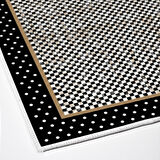 Dekoreko Kaymaz Taban Djt Salon Halısı Yıldız Deri Modern 604M