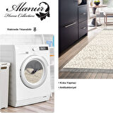 Dekoreko Kaymaz Taban Djt Mutfak Halısı Star Pamuk Saçaklı Modern 757