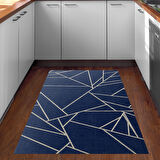 Dekoreko Kaymaz Taban Djt Mutfak Halısı Yıldız Deri Modern 717