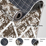 Dekoreko Kaymaz Taban Djt Mutfak Halısı Star Pamuk İskandinav F5128