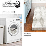 Dekoreko Kaymaz Taban Djt Mutfak Halısı Trend Saçaklı İskandinav F5131