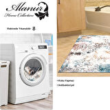 Dekoreko Kaymaz Taban Djt Banyo Halısı Star Pamuk Modern 609M