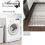 Dekoreko Kaymaz Taban Djt Mutfak Halısı Star Pamuk İskandinav F5086