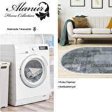 Dekoreko Kaymaz Taban Djt Salon Halısı Trend Saçaklı Oval İskandinav F5132