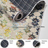 Dekoreko Kaymaz Taban Djt Mutfak Halısı Star Pamuk Modern 763