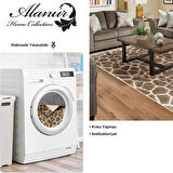 Dekoreko Kaymaz Taban Djt Salon Halısı Yıldız Deri Saçaklı Modern 1910