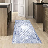 Dekoreko Kaymaz Taban Djt Mutfak Halısı Yıldız Deri Modern M5003