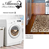 Dekoreko Kaymaz Taban Djt Mutfak Halısı Yıldız Deri Modern 1910