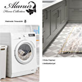 Dekoreko Kaymaz Taban Djt Mutfak Halısı Star Pamuk Modern M12271