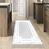 Dekoreko Kaymaz Taban Djt Mutfak Halısı Star Pamuk Saçaklı Modern 657M