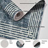 Dekoreko Kaymaz Taban Djt Salon Halısı Trend Modern M5142