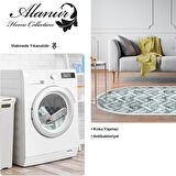 Dekoreko Kaymaz Taban Djt Salon Halısı Star Pamuk Saçaklı Oval İskandinav F5124