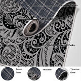 Dekoreko Kaymaz Taban Djt Salon Halısı Star Pamuk Modern Mu145