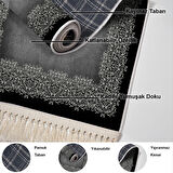 Dekoreko Kaymaz Taban Djt Mutfak Halısı Star Pamuk Saçaklı Modern 1674