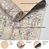 Dekoreko Kaymaz Taban Djt Salon Halısı Yıldız Deri İskandinav F5139