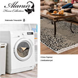 Dekoreko Kaymaz Taban Djt Salon Halısı Yıldız Deri Saçaklı İskandinav Mu123