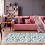 Dekoreko Kaymaz Taban Djt Salon Halısı Trend Saçaklı İskandinav F5124