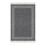 Dekoreko Kaymaz Taban Djt Salon Halısı Yıldız Deri Saçaklı Modern M5001